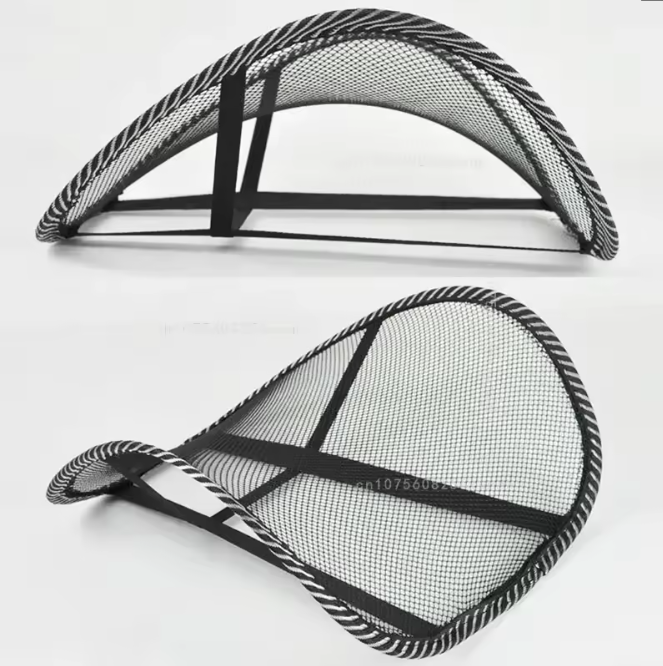Coussin Maille Ventilée Voiture — Fraîcheur & Soutien Lombaire