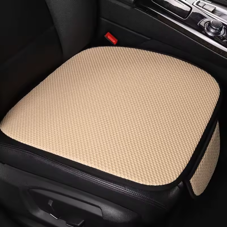Coussin assise voiture soie glacée - Beige
