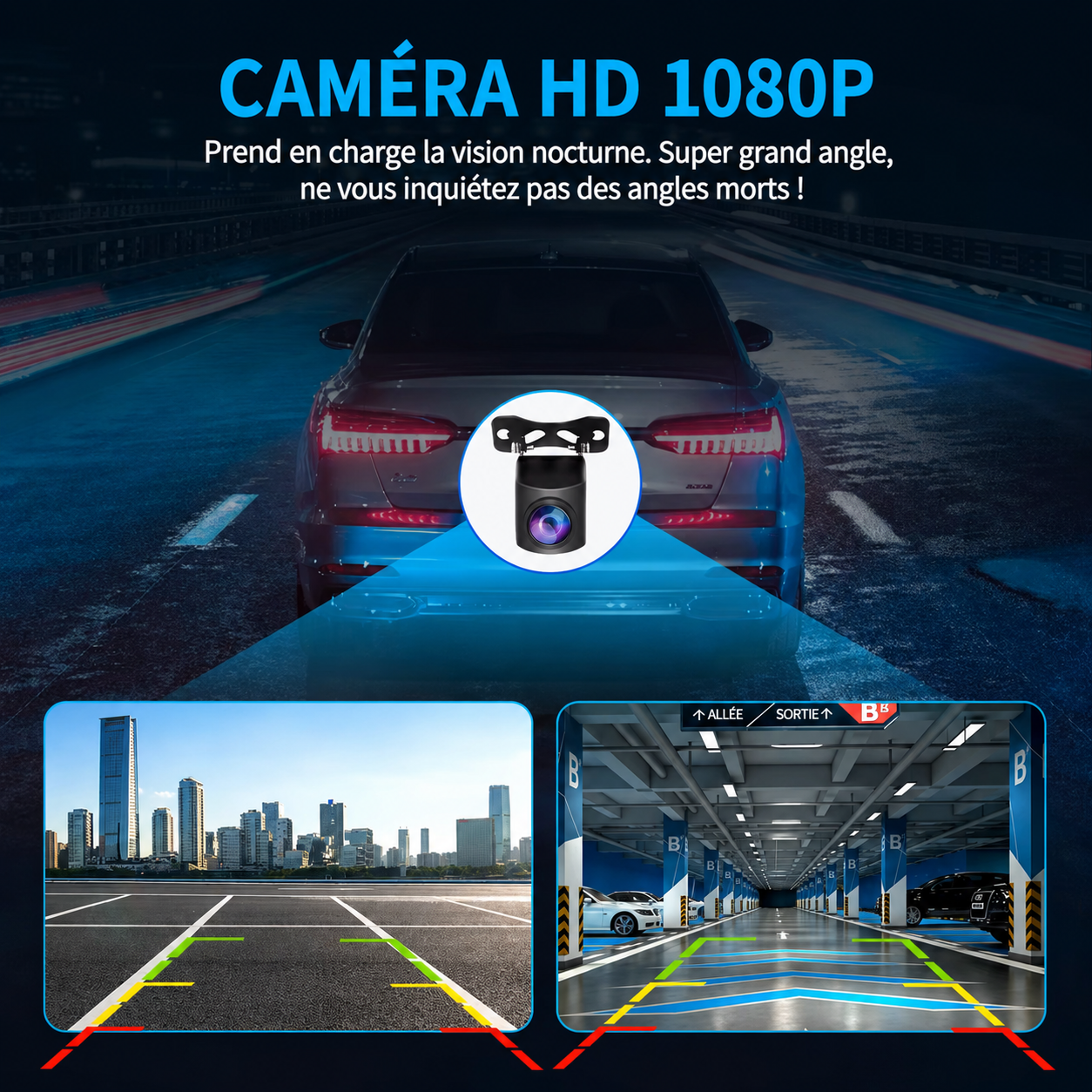 Caméra de Recul AHD 1080P HD+ pour nos écrans