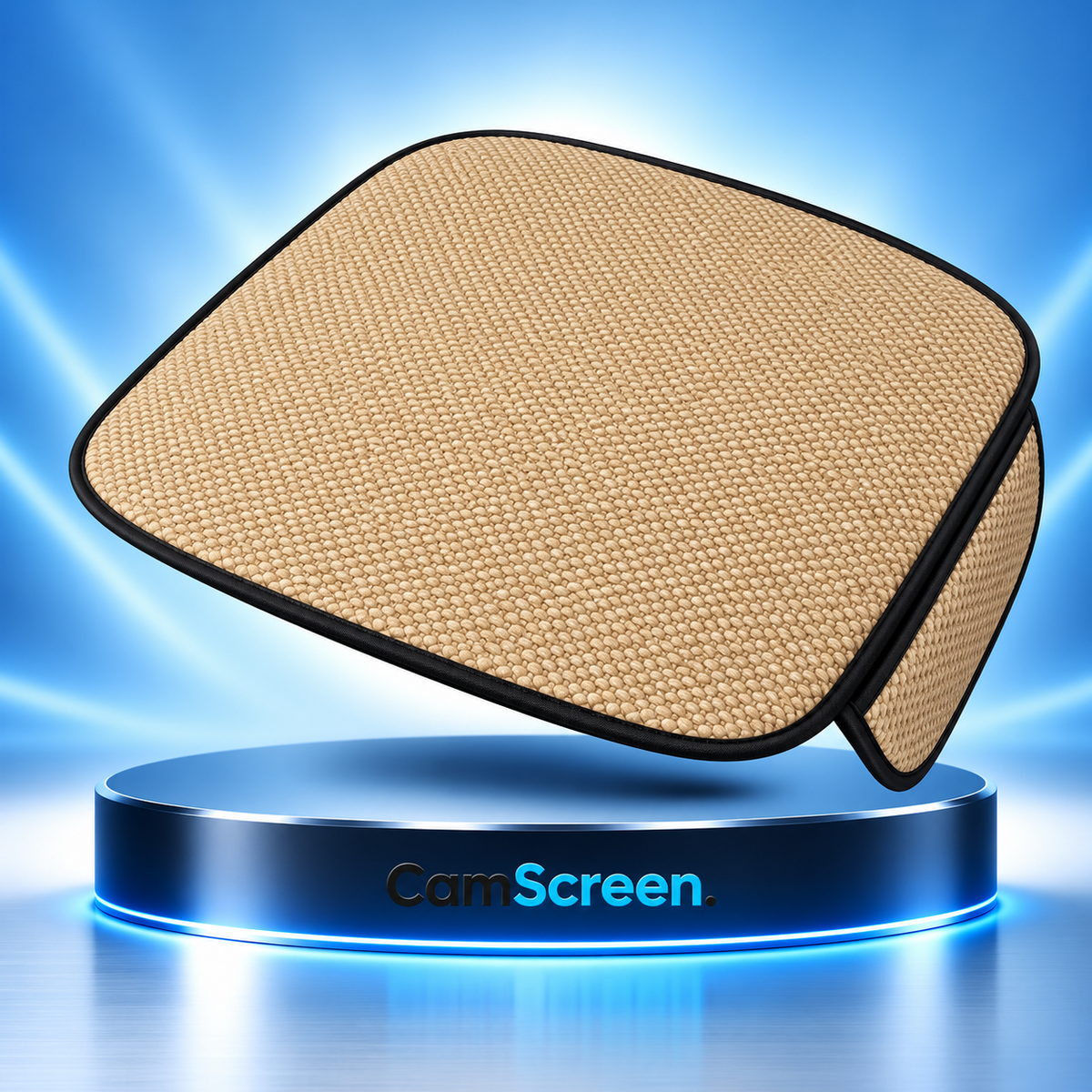 Coussin Assise Voiture Soie Glacée — Fraîcheur & Respirant