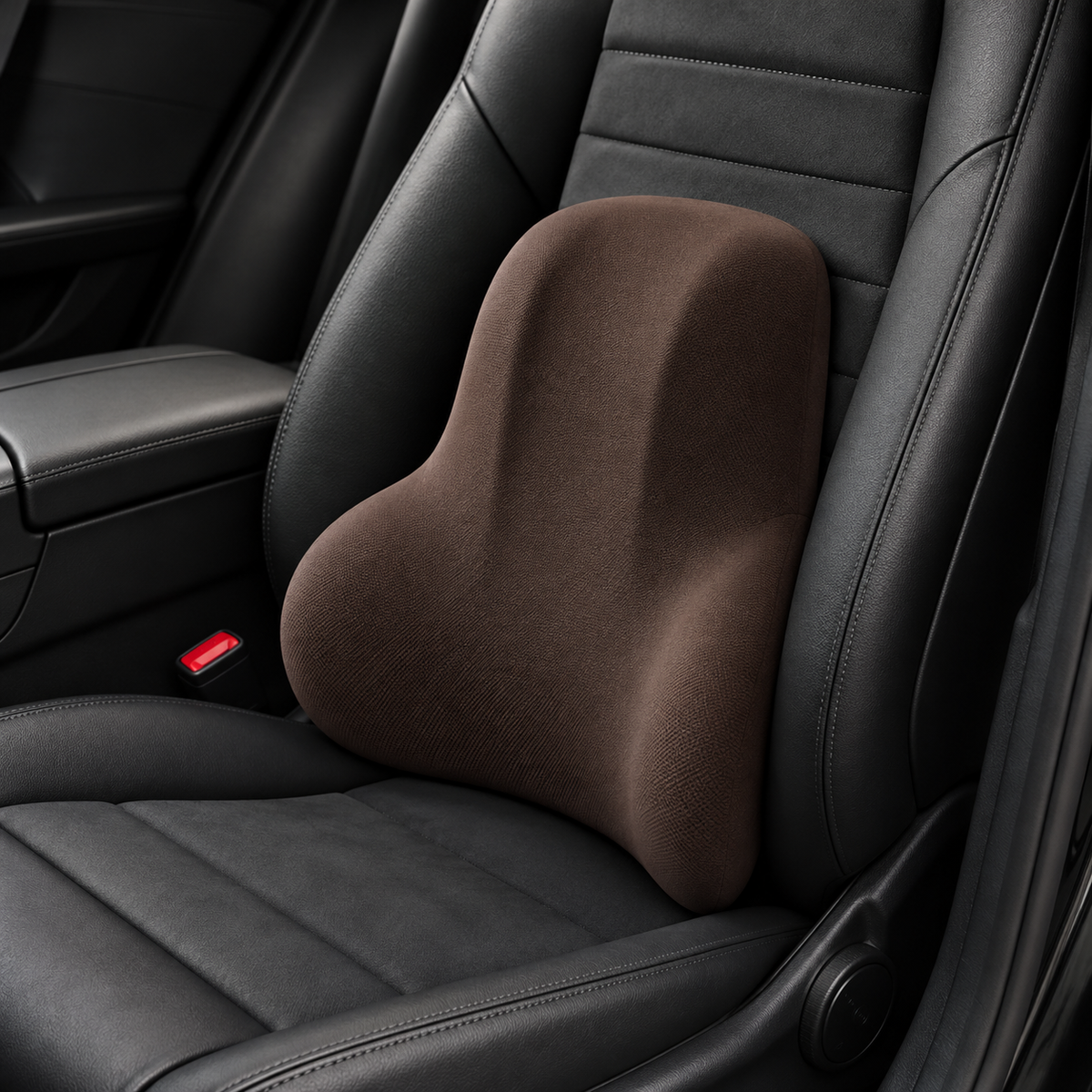 Coussin lombaire anti-douleur voiture - Marron