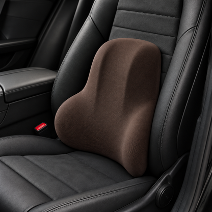 Coussin lombaire anti-douleur voiture - Marron