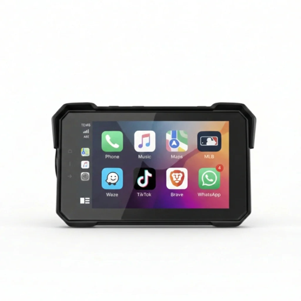 Écran 5 pouces HD+ compatible CarPlay & Android pour Moto