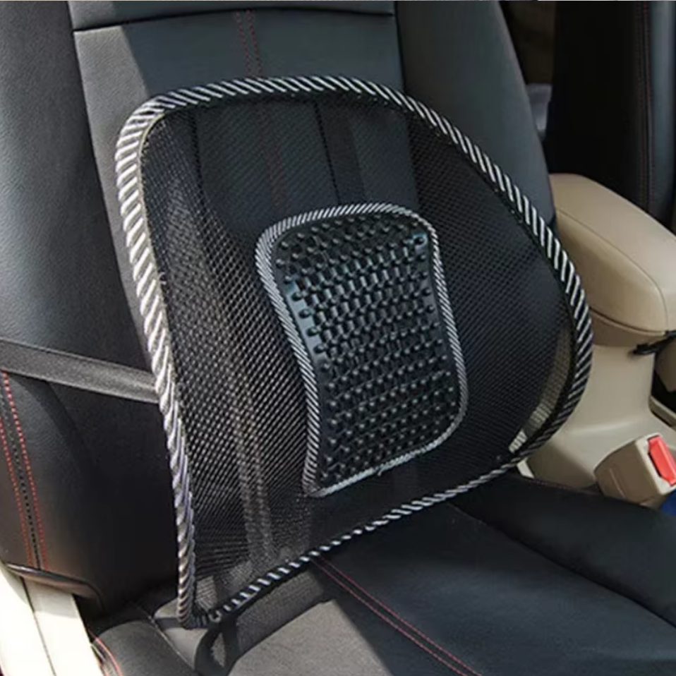 Coussin Maille Ventilée Voiture — Fraîcheur & Soutien Lombaire