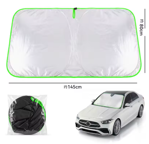 Bouclier pare-brise voiture 4 saisons - Vert