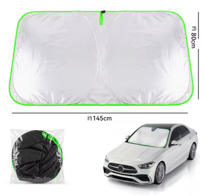 Bouclier pare-brise voiture 4 saisons - Vert