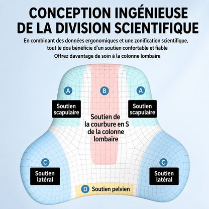 Coussin Anti-Douleur Dos Voiture — Confort Longue Distance