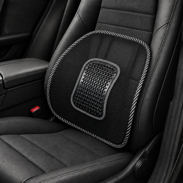 Coussin Maille Ventilée Voiture — Fraîcheur & Soutien Lombaire