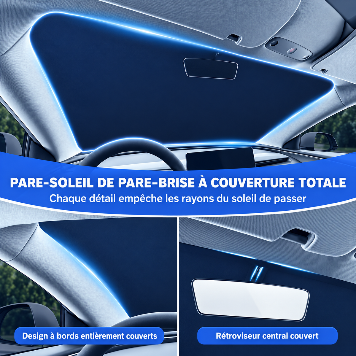 Pare-Soleil Pliable Voiture — Protection UV Pare-Brise
