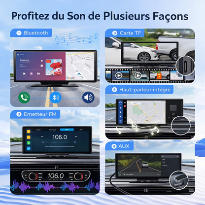 Écran 10,26 pouces HD+ compatible CarPlay & Android