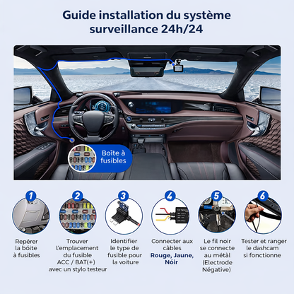 Dashcam 2 Objectifs 1080P HD+ WiFi