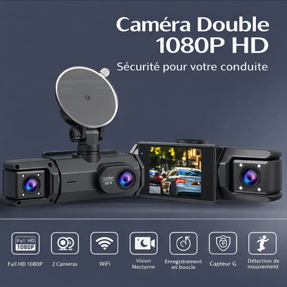 Dashcam 2 Objectifs 1080P HD+ WiFi