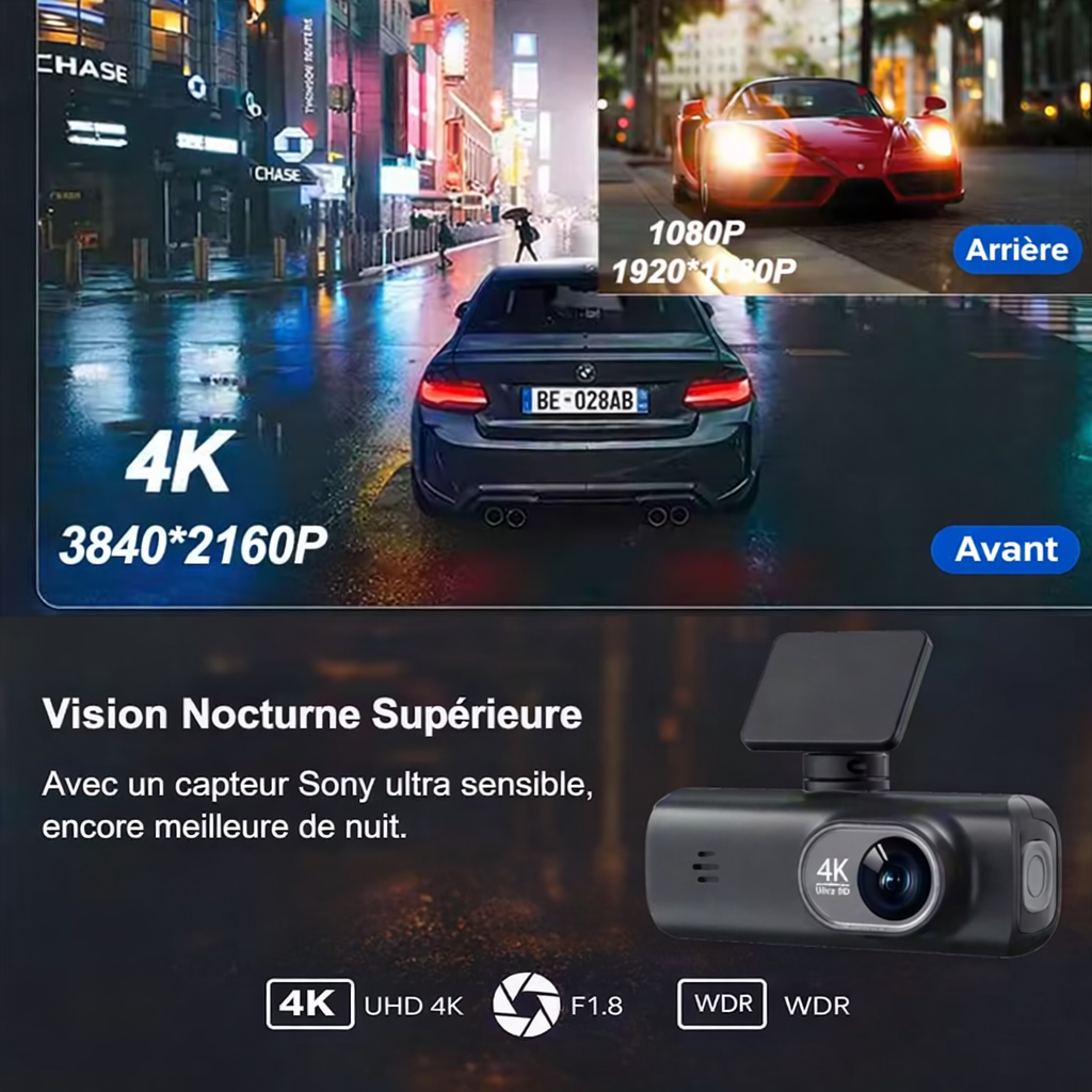 Dashcam 4K Ultra HD WiFi