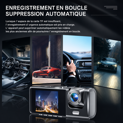 Dashcam Compacte 2 Objectifs 1080P WiFi