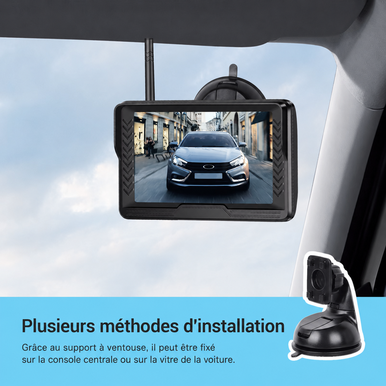 Système de Caméra de Recul 5 Pouces HD+ Sans Fil