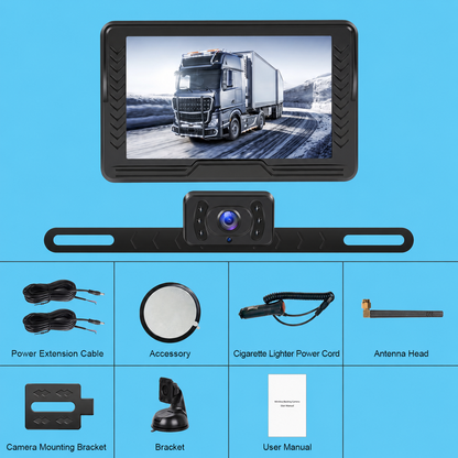 Système de Caméra de Recul 5 Pouces HD+ Sans Fil