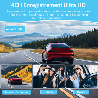 Dashcam 3 Objectifs 1080P HD+ WiFi