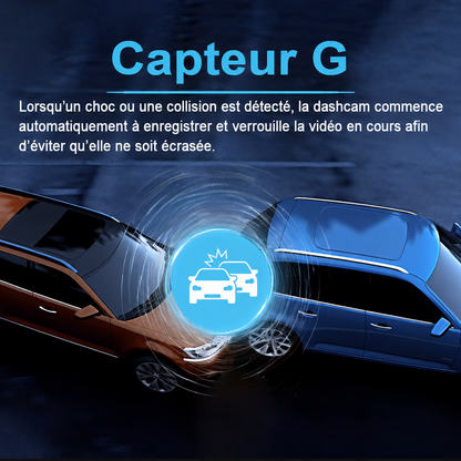 Dashcam 2 Objectifs 1080P HD+ WiFi