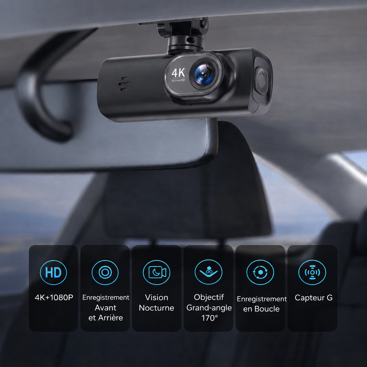 Dashcam 4K Ultra HD WiFi