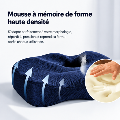 Coussin Orthopédique Voiture — Confort Lombaire & Coccyx