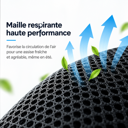 Housse de Siège Voiture Ergonomique Mémoire de Forme — Maintien & Fraîcheur