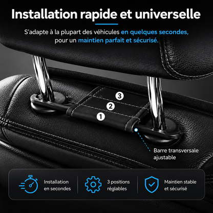 Housse de Siège Voiture Ergonomique Mémoire de Forme — Maintien & Fraîcheur