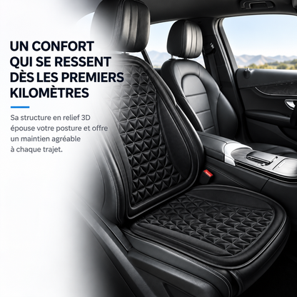 Housse de Siège Voiture Ergonomique Respirante 3D — Confort & Maintien