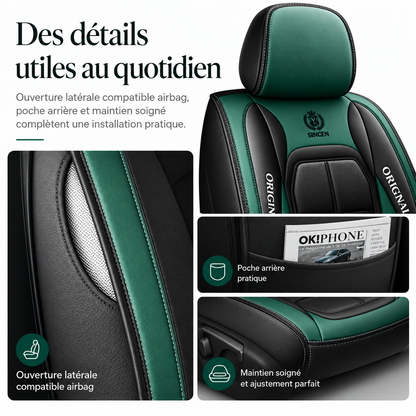 Housse de Siège Voiture Cuir PU Ergonomique 3D — Finition Premium