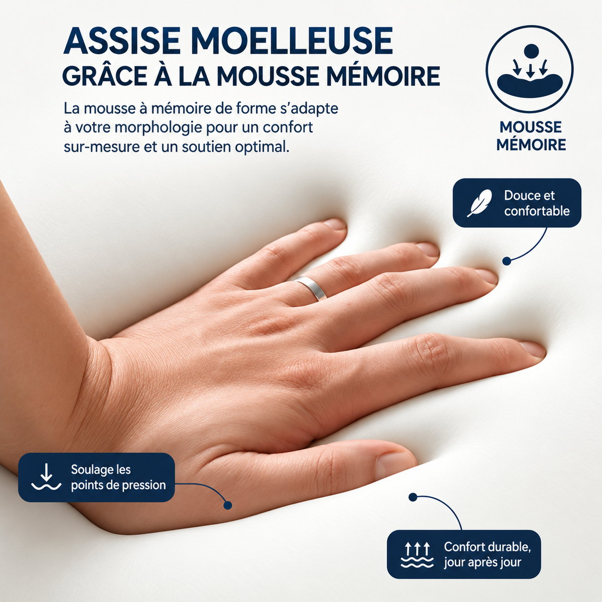 Coussin Rehausseur Siège Voiture — Confort & Meilleure Visibilité