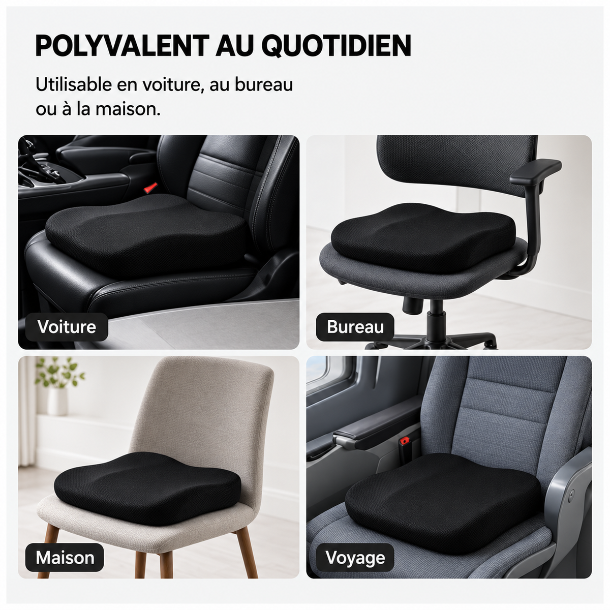 Coussin Rehausseur Siège Voiture — Confort & Meilleure Visibilité