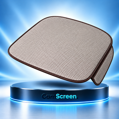 Coussin Assise Voiture Soie Glacée — Fraîcheur & Respirant