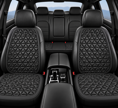 Housse de siège voiture ergonomique respirante 3D - Noir, sièges avant et arrière