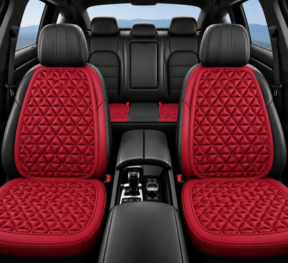 Housse de siège voiture ergonomique respirante 3D - Rouge, sièges avant et arrière