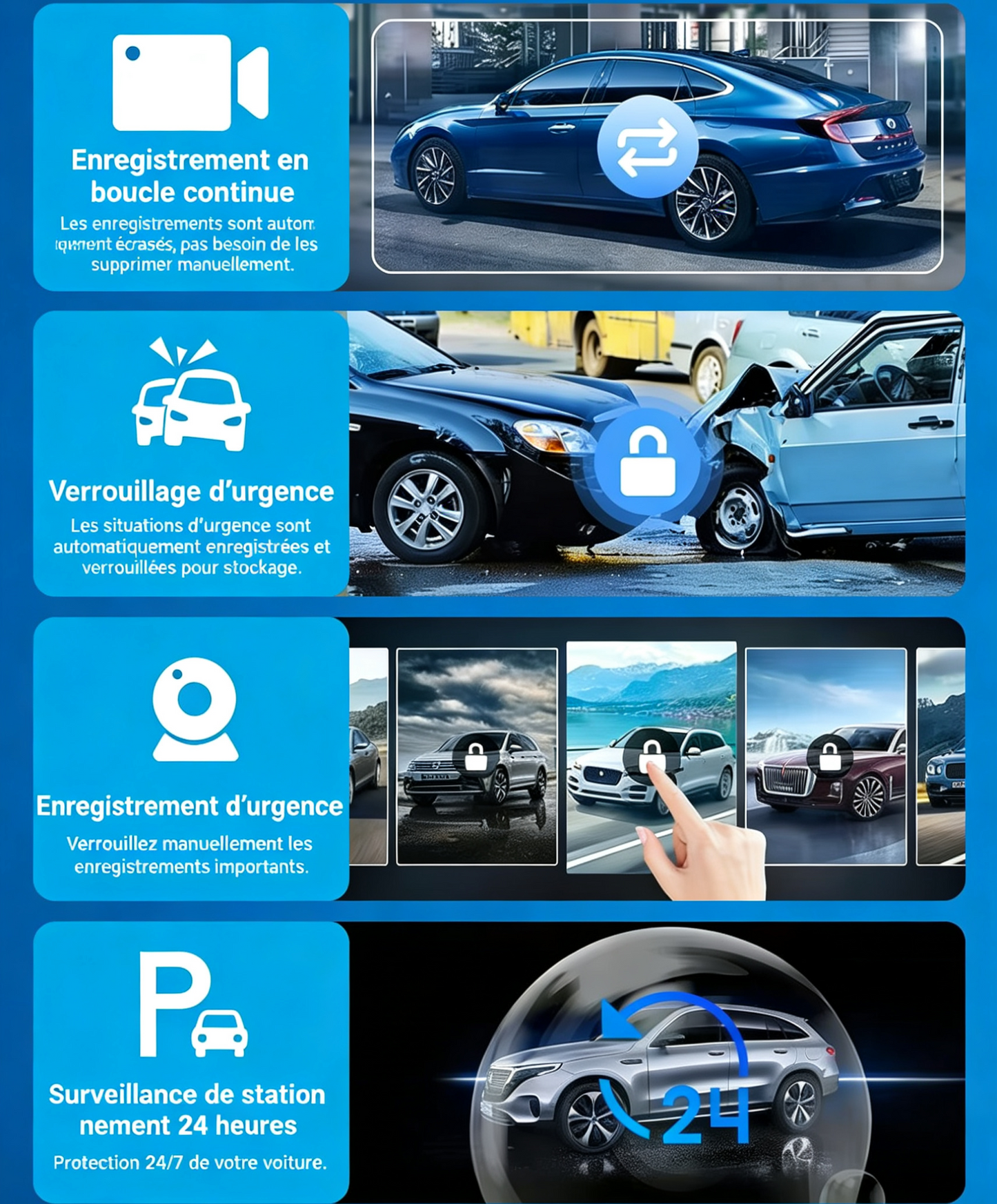 Écran 11,26 Pouces 4K avec Dashcam compatible CarPlay/Android