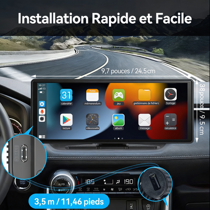 Écran 11,26 pouces HD+ Compatible CarPlay & Android