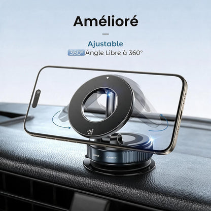 Support Téléphone Voiture Magnétique Aluminium MagSafe